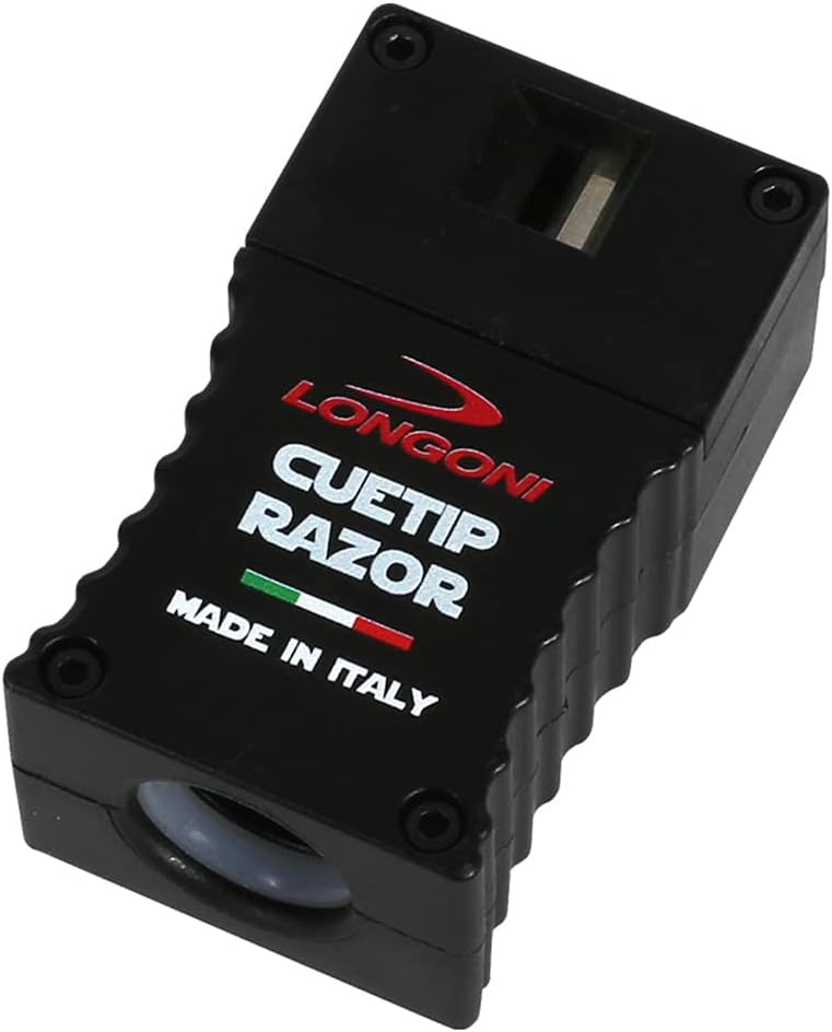 Longoni Billiard Pool Cue Tip Razor Edger Trimmer Shaper Scuffer - Image 1